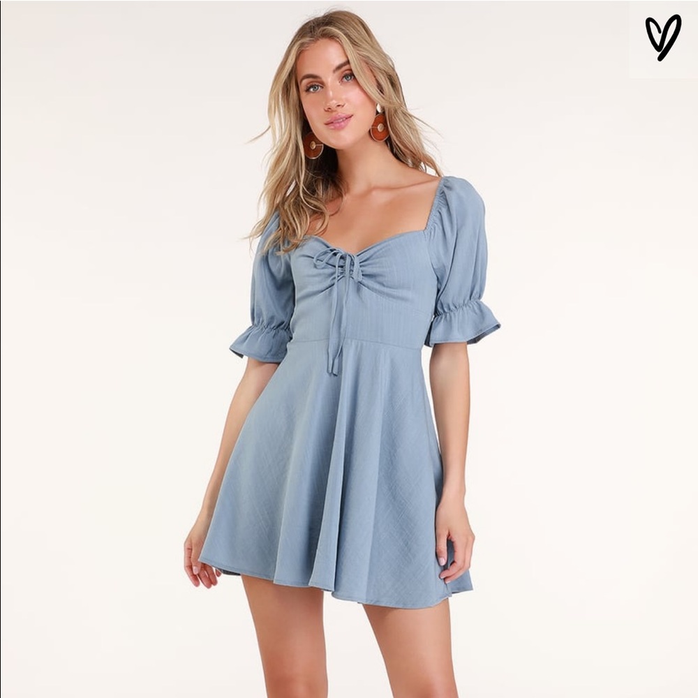 Lulus denim babydoll dress